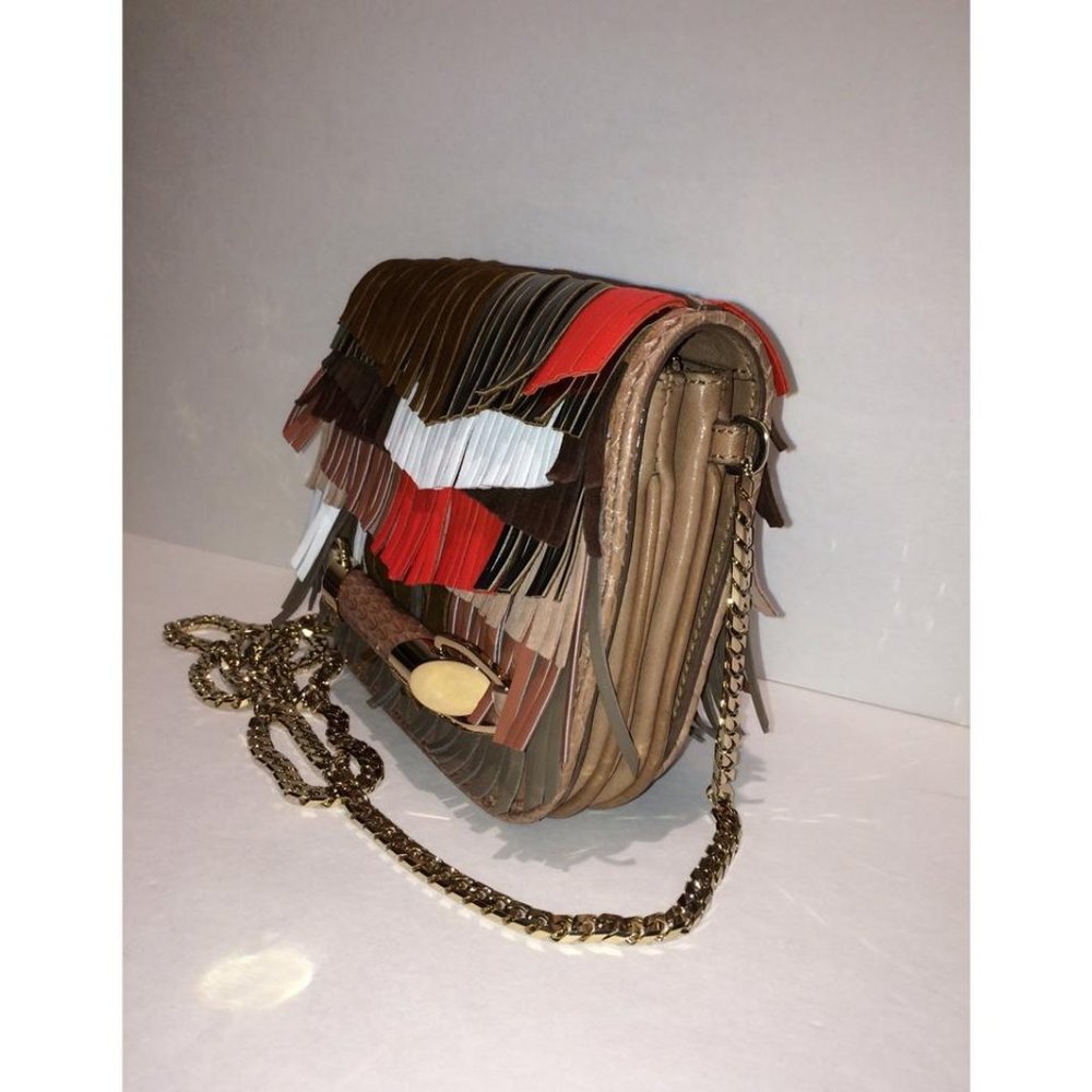 Jimmy Choo Zadie Fringe Elaphe Leather Crossbody - Picture 11 of 14